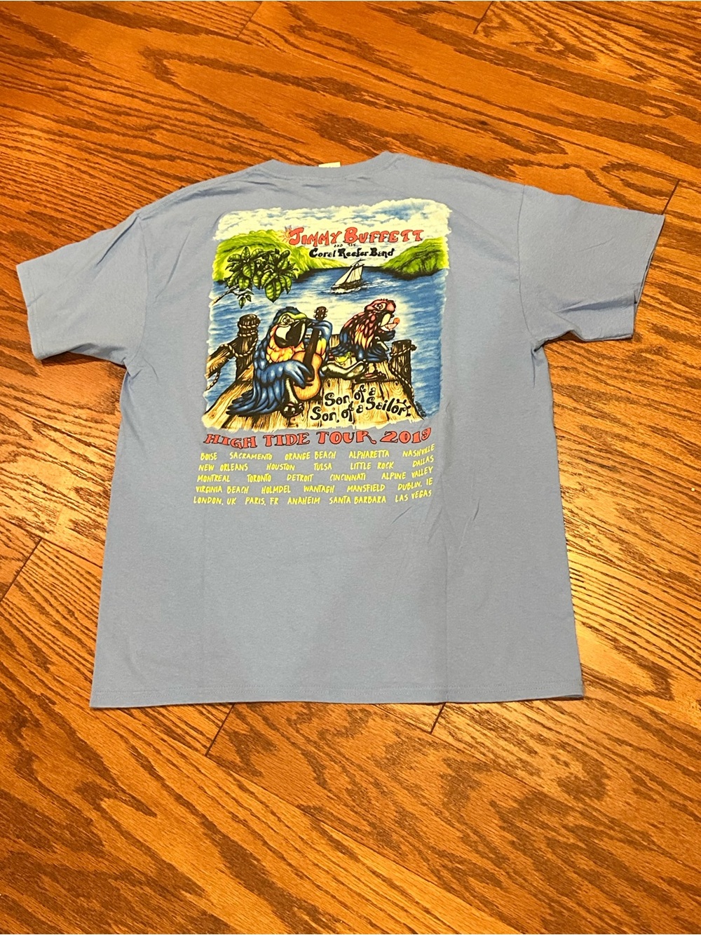 Jimmy Buffet Concert T-Shirt High Tide Tour 2019, Large
